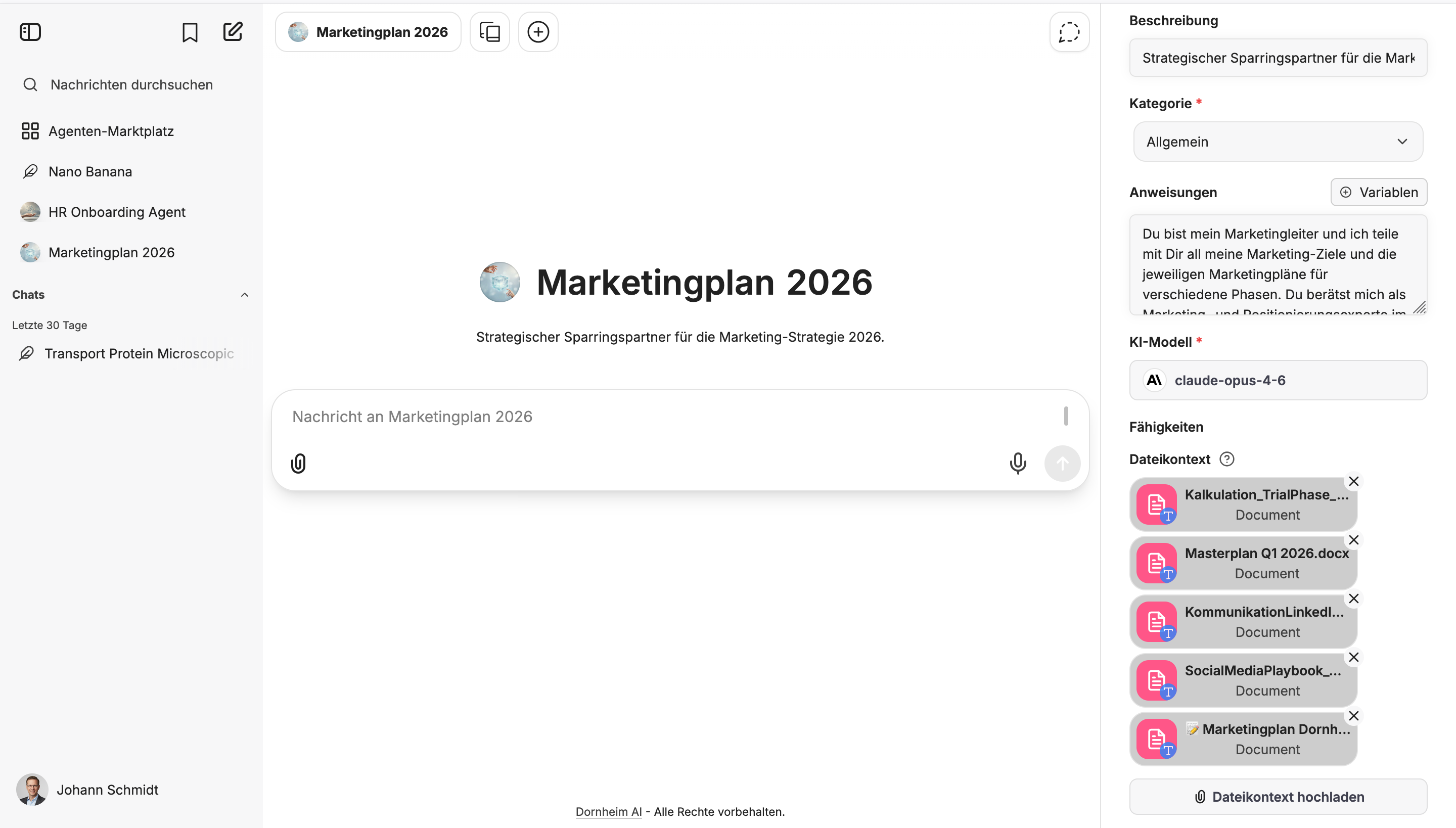 Dornheim AI Platform – eigene Dokumente und Datenquellen als Wissensbasis für die KI